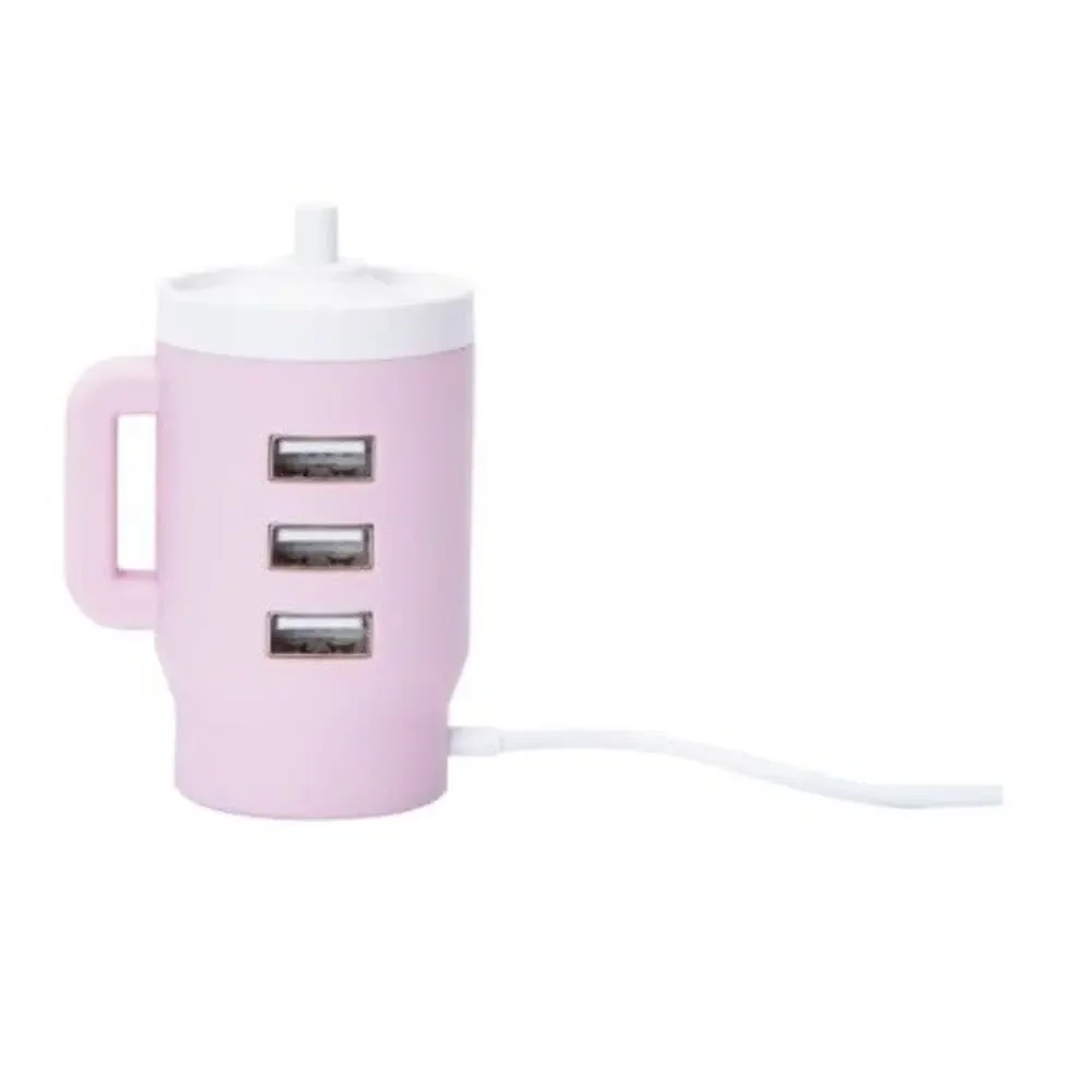 🔥Drink Cup Shaped 3 Port USB-A Hub Tumbler Style BNWT🔥